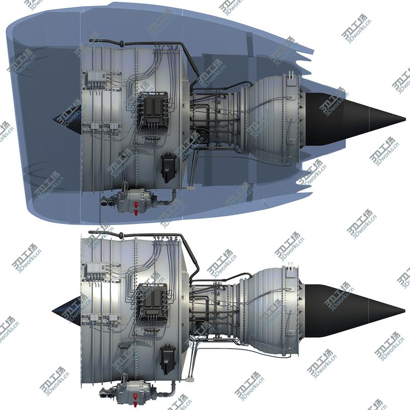 images/goods_img/2021040232/Turbofan Aircraft Engine 3D Model/1.jpg